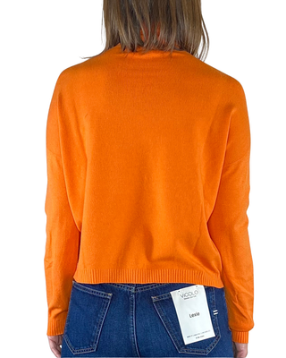 Vicolo - Maglia collo alto scatola - ARANCIO