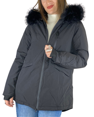 Habiti - Parka tessuto tecnico - NERO