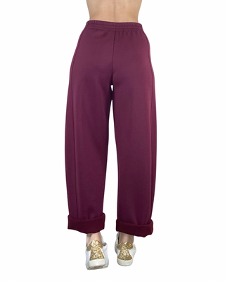 Habiti - Pantalone Japan scuba - BORDEAUX