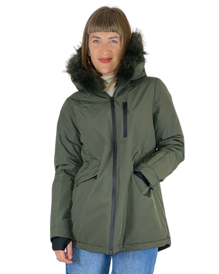 Habiti - Parka tessuto tecnico - VERDE MILITARE