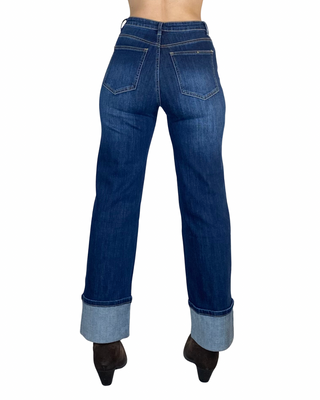 Habiti - Jeans dritto con risvolto - JEANS