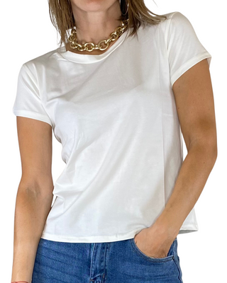 Habiti - T-shirt basic - PANNA