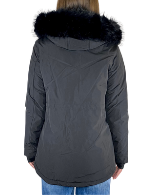 Habiti - Parka tessuto tecnico - NERO