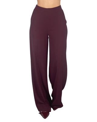 vicolo - pantalone palazzo - bordeaux