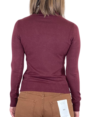 vicolo - dolcevita slim - bordeaux