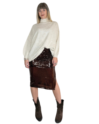 Haveone - Maglia lupetto a scatola - PANNA