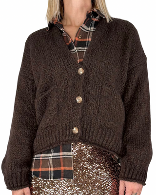 Habiti - Cardigan mohair - MORO