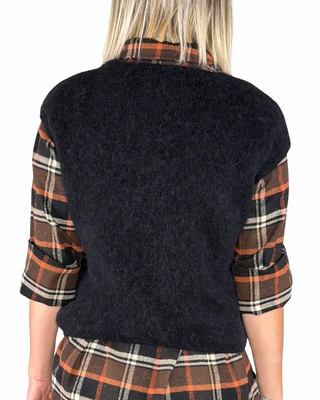 Habiti - Gilet baby alpaca - NERO