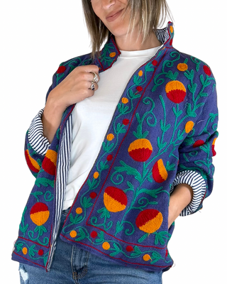 CADì - Suzani 100% cotone - INDACO