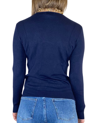 Habiti - Maglia scollo barchetta - BLU