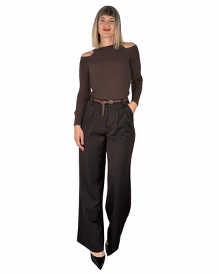 Habiti - Pantalone palazzo - MORO