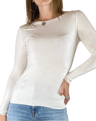 susy mix - t-shirt barchetta m/lunga - burro