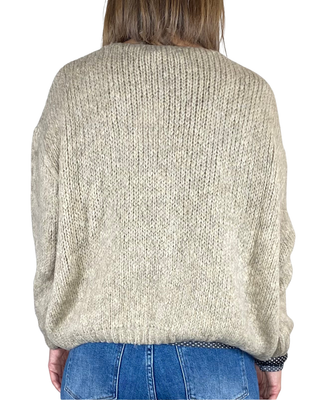 Habiti - Cardigan a scatola - BEIGE