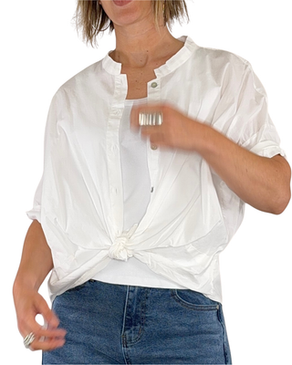 Habiti - Camicia Bruna in cotone - BIANCO