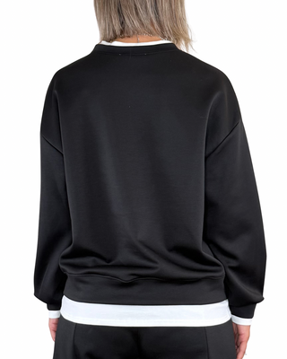 Habiti - Coordinato scuba t-shirt - NERO