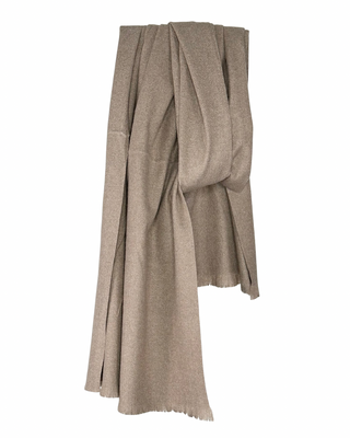 habiti - sciarpa misto cachemire - fango