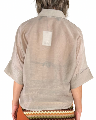 Habiti - Camicia Brenda a scatola - SABBIA
