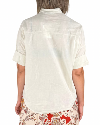 Habiti - Camicia in mussola di cotone - AVORIO