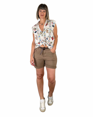 Habiti - Camicia Brigitte in fiocco di viscosa - ROSSO INDIA