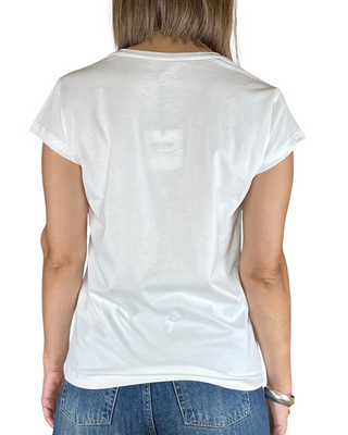 Vicolo - T-shirt orso Los Angeles - PANNA
