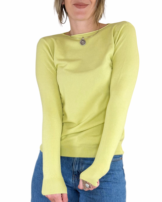 Habiti - Maglia basic rotolino - PISTACCHIO