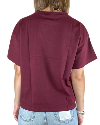 Susy Mix - T-shirt scatola - BORDEAUX