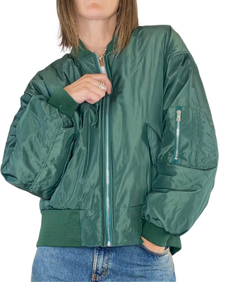 Vicolo - Bomber stondato - VERDE BOTTIGLIA