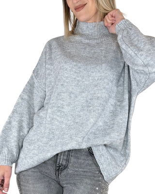 Haveone - Maglia lupetto a scatola - GRIGIO