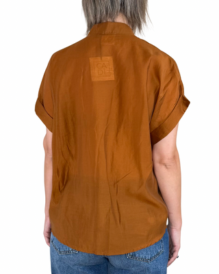 CADì - Camicia Jaffa paillettes - MATTONE
