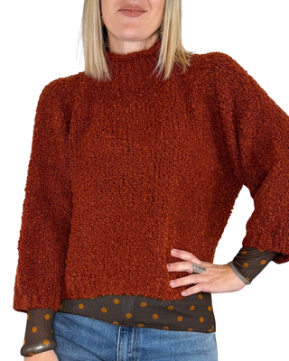 Habiti - Maglia bouclè manica 3/4 - COCCIO