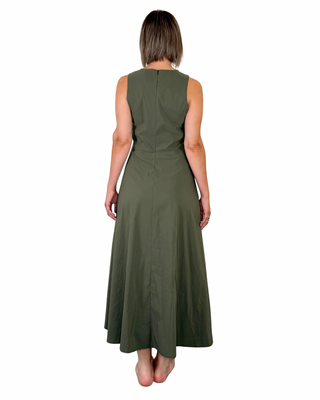 CADì - Abito smanicato Edda - VERDE MILITARE