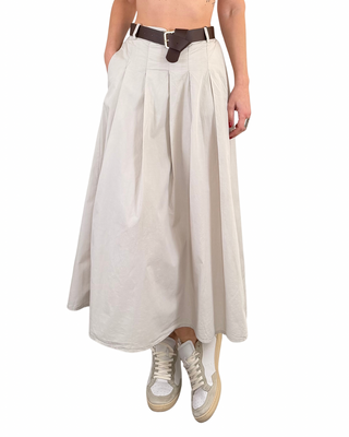 Habiti - Gonna lunga in cotone - BURRO