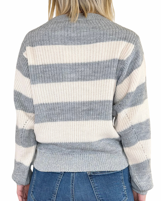 Haveone - Maglia riga larga con lurex - GRIGIO