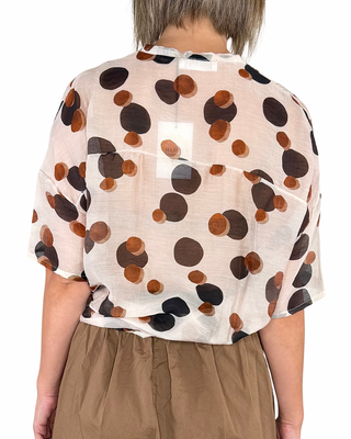 Habiti - Camicia Mara in lyocell - TABACCO
