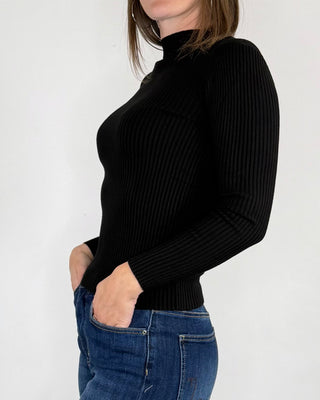 Susy Mix - Lupetto a costine - NERO