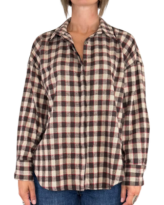 Habiti - Camicia check flanella - ROSSO
