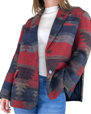 vicolo - blazer fantasia kilim - antracite