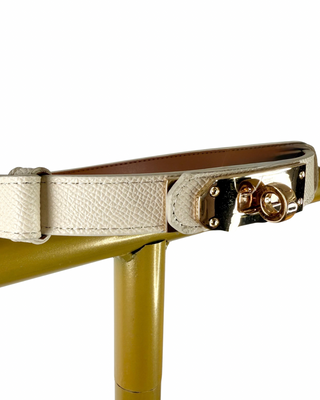 Habiti - Cinturina allungabile vera pelle - BURRO