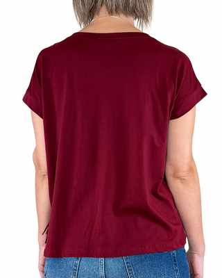 Habiti - T-shirt Frangia - BORDEAUX