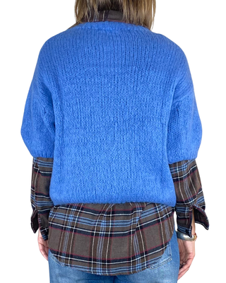 Habiti - Maglia Fluffy - INDACO