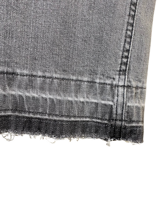 SUSY STAR - Jeans palazzo sfrangiato - GRIGIO