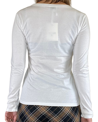 Susy Mix - T-shirt manica lunga - BIANCO