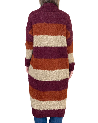 Susy Mix - Cardigan lungo rigato - COCCIO