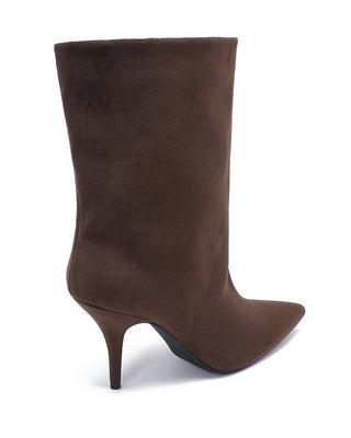 Habiti - Stivaletti in Camoscio Slouchy - MORO