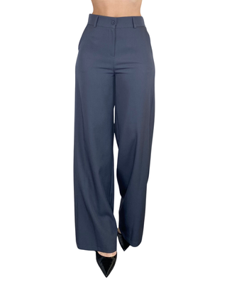 Susy Mix - Pantalone gamba dritta - PIOMBO