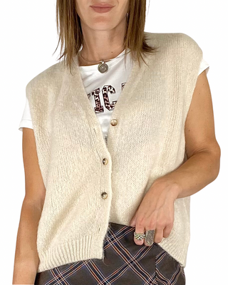 habiti - gilet kid mohair - burro