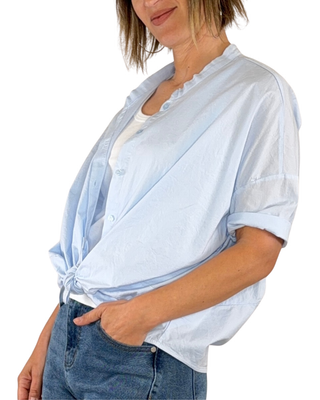 Habiti - Camicia Bruna in cotone - CELESTE