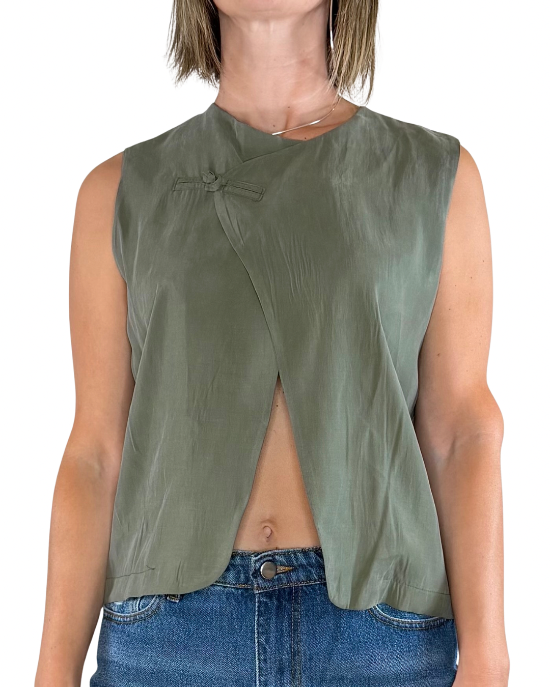 CADì - Gilet modal - VERDE MILITARE