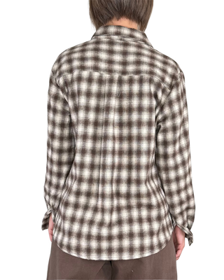 Habiti - Camicia flanella check - MORO
