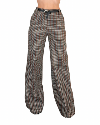 Susy Mix - Pantalone check palazzo - COCCIO
